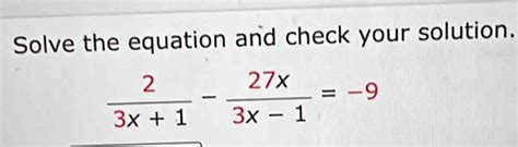 1/9|Solve 1/9 